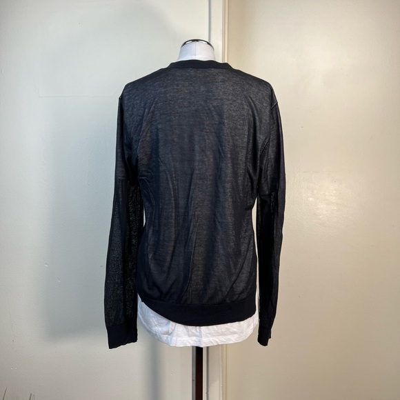 Alexander Wang Double Layer Black Cardigan - Picture 4 of 11